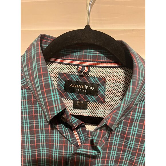Ariat Pro Series Long Sleeve Button Up Dress Shirt - Size M - Picture 3 of 5